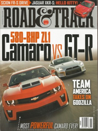 ROAD & TRACK 2012 MAR - ZL-1 vs GT-R, MINI COOPER S vs BEETLE TURBO, XKR-S